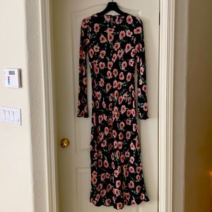 Zara floral maxi dress